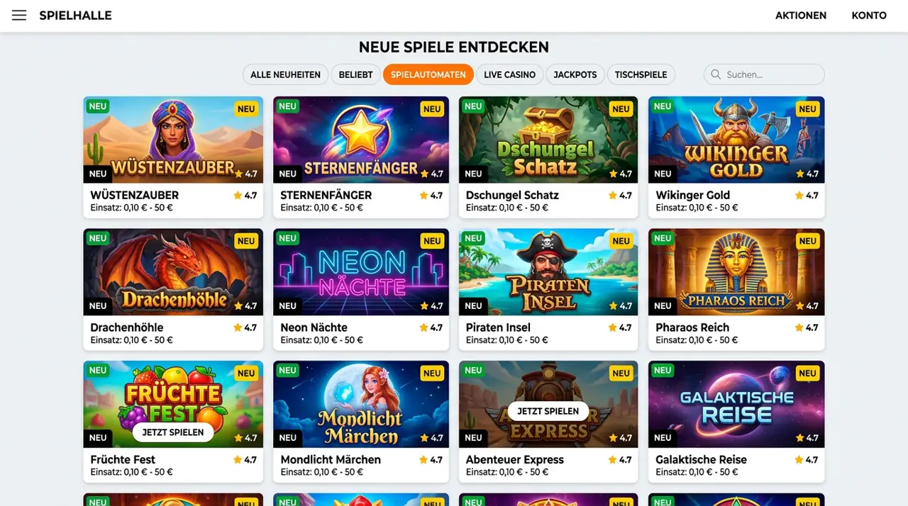 Neue Neuheiten — Slotsgem